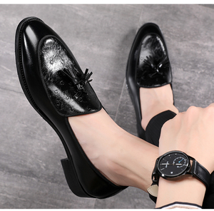 Chaussures habillées pour homme grande taille 37-48, mocassins à pampilles originaux, design patchwork, pour mariage et soirée - Product Image 6