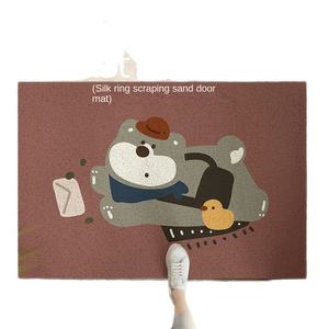 Alfombra de Entrada Moderna, Alfombra de PVC con Diseño Geométrico Lavable y Cortable, de 7.5mm de Grosor, para el Hogar - Product Image 5