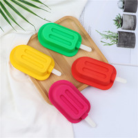 Moule en silicone simple écologique rouge personnalisé pour la maison Personnalisation gratuite de la crème glacée Popsicle Sticks Tool