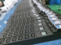 Bahan Shell Paduan Aluminium OEM 6 Way C13 30A 240V Rack PDU dengan Breaker Protection