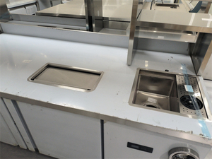 เคาน์เตอร์อุปกรณ์ชงชาไข่มุก เคาน์เตอร์ร้านชานมไข่มุก โต๊ะโชว์สินค้า - Product Image 4