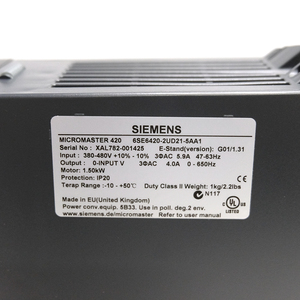 Convertidor de Frecuencia MICROMASTER 420 6SE6420-2AB21-5BA1 y 6SE6420-2UD22-2BA1 Nuevo con Filtro Integrado Clase A - Product Image 1
