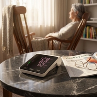 Tensiomètre numérique portable électrique personnalisé FAMIDOC Bluetooth 5.0 avec brassard manuel pour le bras supérieur, classe II, métal, FDBP-A2