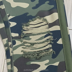 OEM/ODM Camo Color 100% Cotton <b>Retro</b> Graphic Printing Acid Wash Oversize Loose Flared Sweatpants Men Clothing Manufacturers - Product Image 3