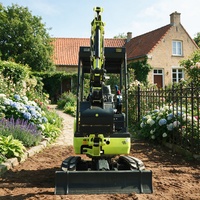 Produit en promotion : Mini-excavatrice de 1,8 tonne Euro 5, engin de terrassement diesel, petite pelle sur chenilles pour tranchées et pipelines