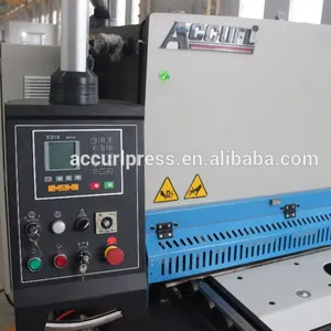 אקורל CNC הידראולי מתכת נירוסטה אלומיניום מכונת חיתוך גזירה