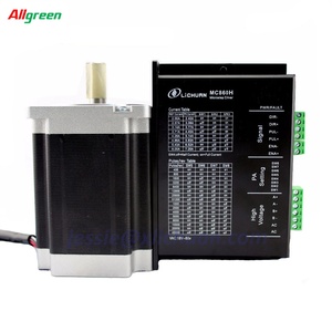 Moteur pas à pas Nema34 12Nm DC48V 8 fils MC860H+LC86HS150 en stock usine Allgreen - Product Image 1