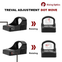 Optik Red Dot Sight 1X24mm 2 MO Reflex Sight Lensa Berlapis Multi Sepenuhnya Tahan Guncangan Tekanan Tinggi IPX7 Tahan Air Teropong Berburu