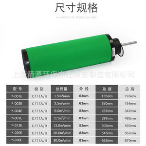 Élément de filtre à air comprimé de précision Jiaming, élimination de l'eau et de l'huile, C-004E T-004E A-004E Filtre à air - Product Image 5