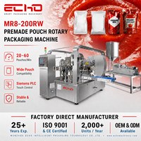 Machine d'emballage automatique ECHO Rotary pour sachets préformés, remplissage et scellage pour le ketchup