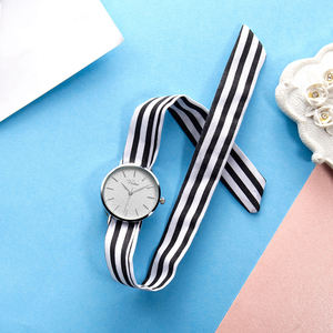 Women's Fashion Style Dress <strong>Watch</strong> Latest Design <strong>Interchangeable</strong> Summer Fabric <strong>Strap</strong> Replacement Bands Birthday Gift <strong>Set</strong> Relojes - Product Image 4