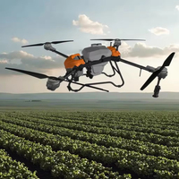 Pulvérisation agricole multifonctionnelle de la Chine HD580 UAV ferme prix de pulvérisation agricole moteur sans brosse RTK capacité de cargaison UAV