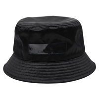 Chapeaux d'été de luxe en satin soyeux de haute qualité avec logo et couleur personnalisée pour femmes avec poche transparente en PVC