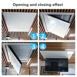 JGST OEM/ODM <span class=keywords><strong>75</strong></span>-86 <span class=keywords><strong>pouces</strong></span> <span class=keywords><strong>Support</strong></span> de télévision rétractable pliable au <span class=keywords><strong>plafond</strong></span> <span class=keywords><strong>Support</strong></span> de levage <span class=keywords><strong>motorisé</strong></span> pour télévision avec télécommande - Product Image 5