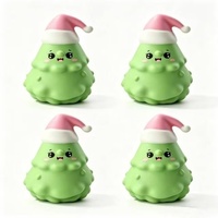 Jouet Squishy de Noël en TPR à Rebond Lent, Anti-Stress, Cadeau de Fêtes