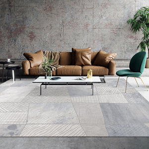 Tapis de salon <span class=keywords><strong>Novus</strong></span> rectangulaire à rayures, en matériaux mélangés, antidérapant, résistant aux taches, pour usage domestique - Product Image 2