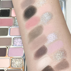 공정하고 어두운 피부 톤을 위한 워터프루프 8 색 스파클링 다이아몬드 케미컬 기반 반짝이는 글리터 메이크업 아이섀도우 팔레트 - Product Image 2