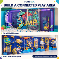 Machine de jeu interactive lumineuse avec balles, mur sensoriel tubulaire, panneau mural à balles, équipement de terrain de jeu intérieur pour enfants, centre scientifique