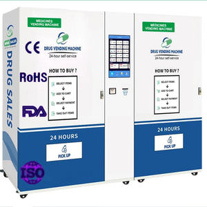 Kiosque de pharmacie intelligent à double écran de 21,5 pouces, distributeur automatique de médicaments 310 Ch, fournisseur de distributeurs automatiques de médicaments OEM ODM - Product Image 1