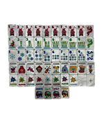 Le Chalet - FROSTY PEARL WHITE Ensemble de Mahjong Américain Personnalisé en Acrylique, 160 Tuiles de Mahjong Gravées pour Fête