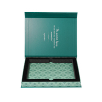 Boîte rigide avec logo personnalisé Conception en forme de livre à fermeture magnétique haut de gamme avec insert en EVA pour boîte d'emballage cadeau