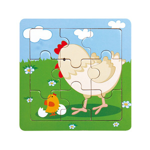 Jouet <span class=keywords><strong>de</strong></span> puzzle en bois à faire soi-même, 9 pièces, animaux, <span class=keywords><strong>mouton</strong></span>, vache, chien, cheval, puzzle pour enfants, tout-petits, bébé - Product Image 5