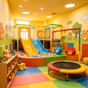 <span class=keywords><strong>Castillo</strong></span> <span class=keywords><strong>de</strong></span> Juegos Pequeño para Niños, con Toboganes y Piscinas <span class=keywords><strong>de</strong></span> Pelotas, Apto para Guarderías - Product Image 2