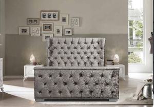 Ensemble <span class=keywords><strong>de</strong></span> couettes <span class=keywords><strong>de</strong></span> luxe pour adultes Lits doubles rembourrés au design moderne avec tête <span class=keywords><strong>de</strong></span> <span class=keywords><strong>lit</strong></span> pour la maison Chambre à coucher - Product Image 2