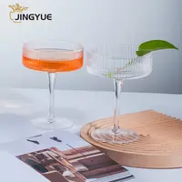 Cocktail Martini Glass with Built-In Straw Champagne Cup Whisky Glasses for  Club 300ml