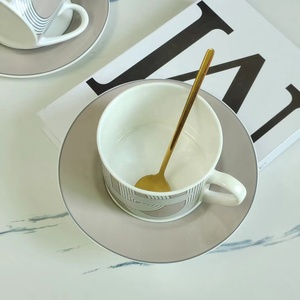 Juego de Platos de Porcelana Gris de Lujo Nórdico para Restaurante, con Caja de Regalo, Gran Venta - Product Image 3