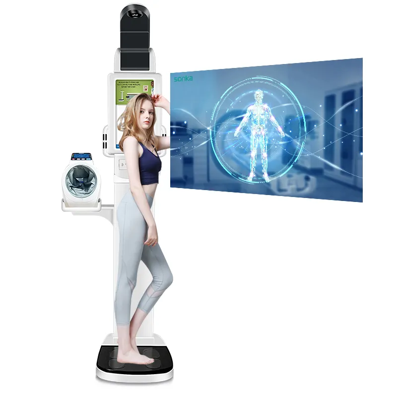 分析生体インピーダンスボディバーコード人間の腹筋デジタル分析体重計と高さ測定