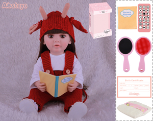 Poupée Reborn FiveStar de 56 cm en Vinyle et Caoutchouc, Jouet de Mode Réaliste pour Enfants, Idéale pour Lire des Histoires - Product Image 1