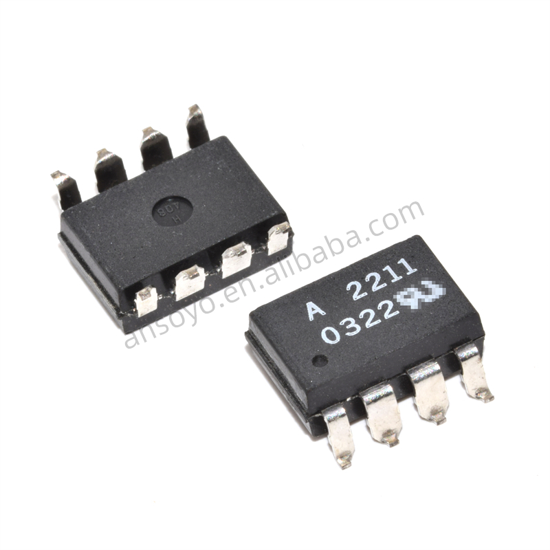 COPOER интегральная схема IC Chips HCPL-2211 #300 HCPL-2211 OPTOISO 3.75KV PUSH PULL 8DIP GW