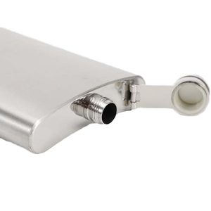 กระติกน้ำสแตนเลสพกพาขนาดเล็ก สกรีนโลโก้ได้ ความจุหลากหลาย สำหรับใส่เหล้าวิสกี้ ไวน์ เหมาะสำหรับผู้ชาย พกพาสะดวก - Product Image 5