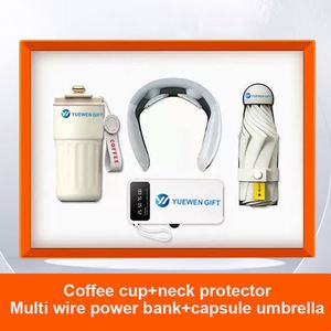 Corporate Gifts Souvenir for Guests Custom Logo With Pen and Coffee <b>Cup</b> Umbrella Power Bank - Product Image 2