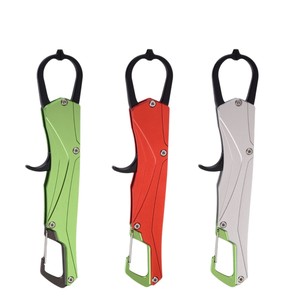 Pince de pêche multifonctionnelle en alliage d'aluminium avec clip de queue, portable, rouge, vert, argent - Product Image 5