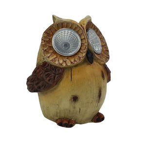 2023 Halloween hibou jardin Figurines avec lumière solaire mignon Animal <span class=keywords><strong>Statue</strong></span> avec lampe de Table Led Mini chat jouet solaire Figurine figure animale - Product Image 3