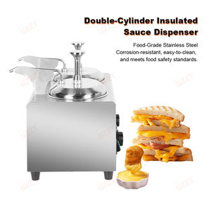 เครื่อง2L ชีส Nacho 2L 2กระบอก110V 220V เครื่องอุ่นซอสช็อคโกแลตร้อนเครื่องจ่ายชีสเชดดาร์ - Product Image 4