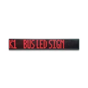 Customized bus led destination sign digital route signage yellow panel board display screen