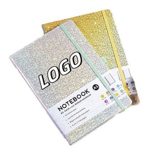 X515-1 Customized Logo Leather <b>A5</b> Size Lined Dotted 96 Sheets Shinning Macaroon Color Journal Notebooks <b>Diary</b> Organizer UV - Product Image 1