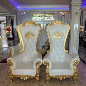 Bán hàng nóng giá rẻ giá vàng sang trọng Hoàng Gia ghế đám cưới Ngai Vàng ghế sofa đám cưới - Product Image 1