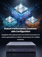 Mini PC Core I5 I7 de 6 Núcleos y 12 Subprocesos, DDR4, GPU de Cuatro Núcleos, HDMI, DP, 32 GB de Memoria, Compatible con Conectores M.2/SATA, Enchufes para Reino Unido/EE. UU./UE/JP/AU