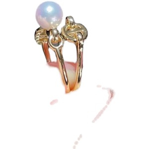 Anneau en argent S925, accessoire DIY, support vide avec perles rondes de 8-10 mm, support à bijoux en lotus, modèle 10015 - Product Image 5