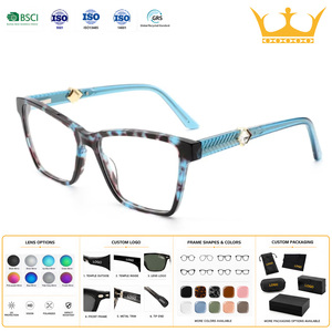 Montures optiques élégantes en acétate, style œil de chat, fines, tendance, de haute qualité, fiables, uniques, de créateur, anti-lumière bleue, pour les voyages et la vie quotidienne - Product Image 1
