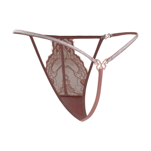 Tanga de Encaje Evenyoung para <span class=keywords><strong>Chicas</strong></span>, Venta al por Mayor, Nueva Tanga Sexy Transparente con Encaje de Mariposa, Accesorio de Lencería Femenina - Product Image 1