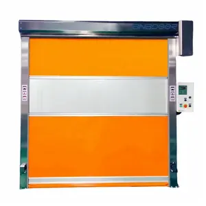 חם מוכר אוטומטי pvc וילון pvc דלת תריס רולר במהירות גבוהה מבודדת pvc דלת מתקפלת למחסן