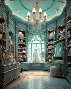 โต๊ะและโต๊ะเครื่องแป้งแบบบูรณาการสไตล์ยุโรปหรูหราทันสมัยปรับแต่งได้ทั้งบ้านตู้เสื้อผ้าเข้ามุมสำหรับเก็บเสื้อผ้า - Product Image 5