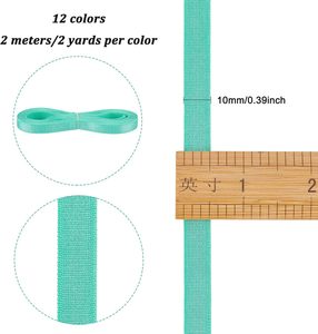 Cinta de Algodón Ecológica Clásica con Diseño Espigado e Impresión en Dorado/Plateado - Esencial para Manualidades y DIY - Product Image 2