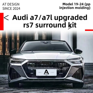 Pour 19-24 Audi A7/A7L grande modification <span class=keywords><strong>Rs7</strong></span> calandre de pare-chocs avant jupes latérales pare-chocs arrière lèvre avant-nouvelle condition mise à niveau paiement TT - Product Image 3