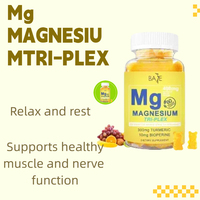 Gommes de supplément de magnésium pour adultes 400MG avec vitamine B6 B12 Glycinate de magnésium pour l'équilibre hormonal